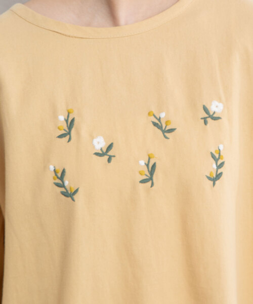 【セール】ボタニカル刺繍プルオーバーブラウス（シャツ/ブラウス）｜POU DOU DOU（プードゥドゥ）