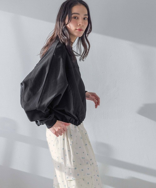 LOWRYS FARM（ローリーズファーム）の「コンビスウェットプルオーバー  291614（スウェット・レディース・ホワイト/ブラック/グレー・FREE）」の19枚目の写真