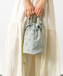 cheek（BAG）（チーク）の「【cheek/チーク】2WAY ミニショルダーバッグ / ラインストーン / キラキラ（ショルダーバッグ）」