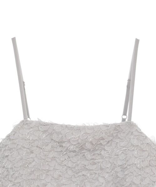 earth music&ecology（アースミュージックアンドエコロジー）の「フリンジミックスチュールビスチェ（ベスト・レディース・ライトグレー/ブラック/アイボリー・FREE）」の19枚目の写真