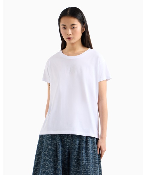 ARMANI EXCHANGE(アルマーニエクスチェンジ)の「【A|X アルマーニ エクスチェンジ】ICON 半袖クルーネックTシャツ/BOYFRIEND(Tシャツ/カットソー・レディース・ブラック/ホワイト・SMALL/MEDIUM/LARGE/X-SMALL/X-LARGE)」の17枚目の写真