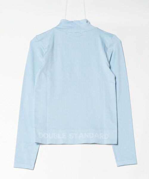 DOUBLE STANDARD CLOTHING（ダブルスタンダードクロージング）の「PIN DEAD×ESSENTIAL/ ストレッチリブハイネックプルオーバー（ニット/セーター・レディース・オフホワイト/サックスブルー・38/36）」の3枚目の写真