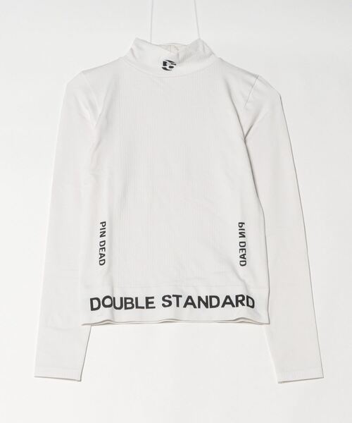 DOUBLE STANDARD CLOTHING（ダブルスタンダードクロージング）の「PIN DEAD×ESSENTIAL/ ストレッチリブハイネックプルオーバー（ニット/セーター・レディース・オフホワイト/サックスブルー・38/36）」の16枚目の写真