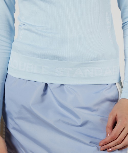 DOUBLE STANDARD CLOTHING（ダブルスタンダードクロージング）の「PIN DEAD×ESSENTIAL/ ストレッチリブハイネックプルオーバー（ニット/セーター・レディース・オフホワイト/サックスブルー・38/36）」の11枚目の写真