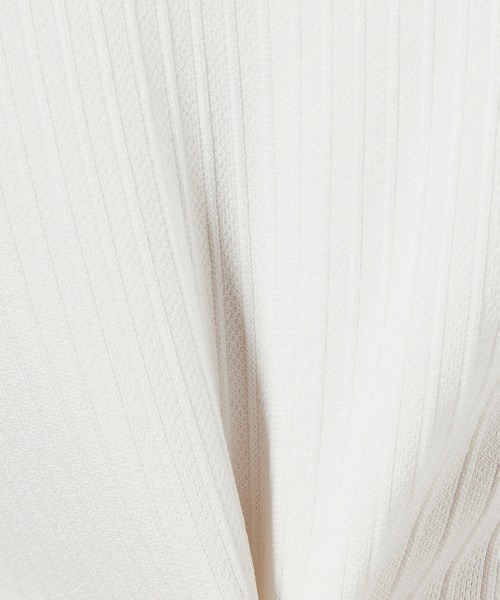 DOUBLE STANDARD CLOTHING（ダブルスタンダードクロージング）の「PIN DEAD×ESSENTIAL/ ストレッチリブハイネックプルオーバー（ニット/セーター・レディース・オフホワイト/サックスブルー・38/36）」の13枚目の写真