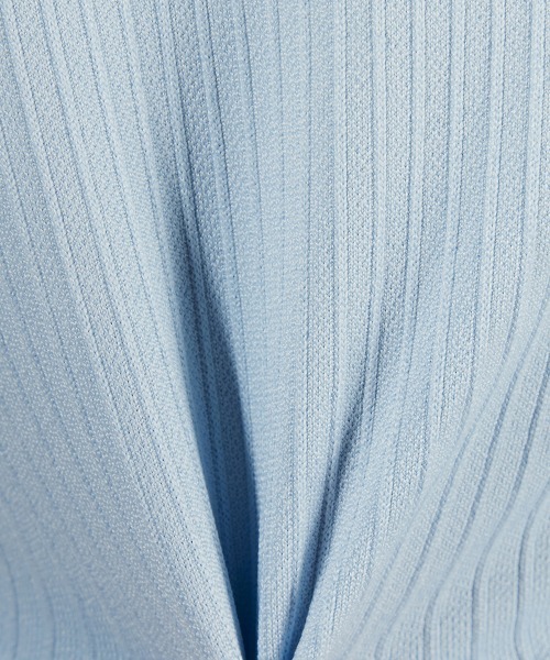 DOUBLE STANDARD CLOTHING（ダブルスタンダードクロージング）の「PIN DEAD×ESSENTIAL/ ストレッチリブハイネックプルオーバー（ニット/セーター・レディース・オフホワイト/サックスブルー・38/36）」の18枚目の写真