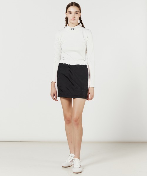 DOUBLE STANDARD CLOTHING（ダブルスタンダードクロージング）の「PIN DEAD×ESSENTIAL/ ストレッチリブハイネックプルオーバー（ニット/セーター・レディース・オフホワイト/サックスブルー・38/36）」の19枚目の写真