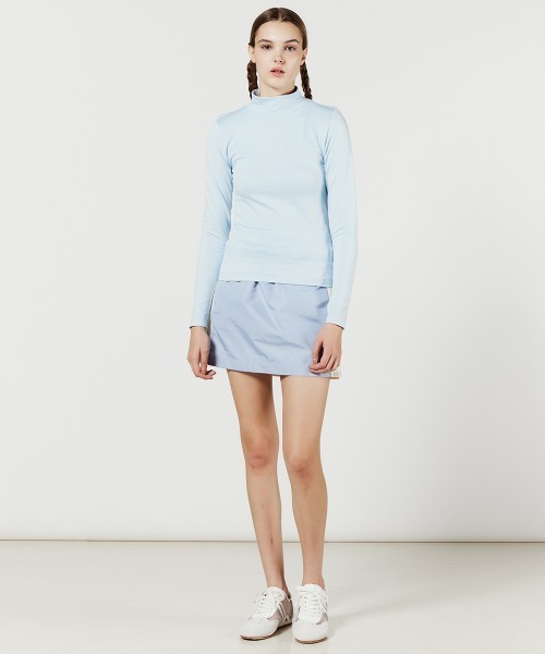 DOUBLE STANDARD CLOTHING（ダブルスタンダードクロージング）の「PIN DEAD×ESSENTIAL/ ストレッチリブハイネックプルオーバー（ニット/セーター・レディース・オフホワイト/サックスブルー・38/36）」の20枚目の写真