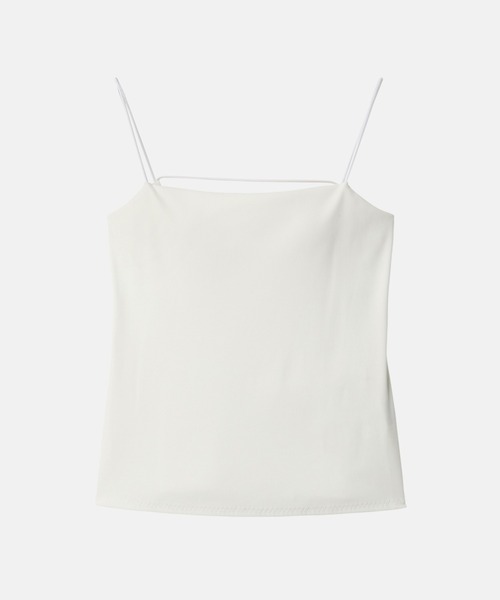 LE CIEL BLEU(ルシェルブルー)の「バックオープンブラキャミソール / Back Open Bra Camisole(キャミソール・レディース・オフホワイト/グレー/ブラック・36/38)」の1枚目の写真