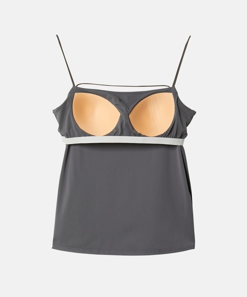 LE CIEL BLEU(ルシェルブルー)の「バックオープンブラキャミソール / Back Open Bra Camisole(キャミソール・レディース・オフホワイト/グレー/ブラック・36/38)」の12枚目の写真