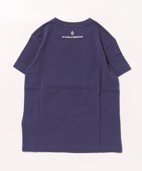 The animals observatory（ジ・アニマルズ・オブザーバトリー）の「The Animals Observatory / デザインプリントTシャツ（Tシャツ/カットソー・キッズ・ライトブルー/ピンク/イエロー/ホワイト系3/ダークブルー・4Y/8Y/6Y/10Y）」の8枚目の写真