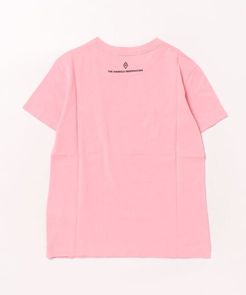 The animals observatory（ジ・アニマルズ・オブザーバトリー）の「The Animals Observatory / デザインプリントTシャツ（Tシャツ/カットソー・キッズ・ライトブルー/ピンク/イエロー/ホワイト系3/ダークブルー・4Y/8Y/6Y/10Y）」の9枚目の写真