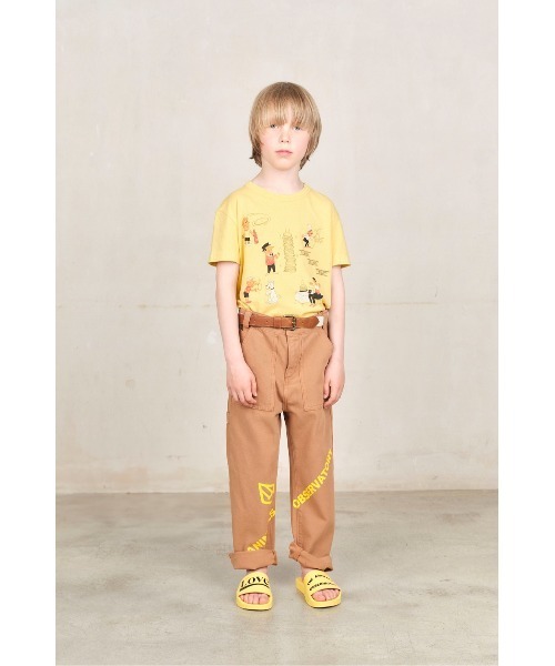 The animals observatory（ジ・アニマルズ・オブザーバトリー）の「The Animals Observatory / デザインプリントTシャツ（Tシャツ/カットソー・キッズ・ライトブルー/ピンク/イエロー/ホワイト系3/ダークブルー・4Y/8Y/6Y/10Y）」の16枚目の写真