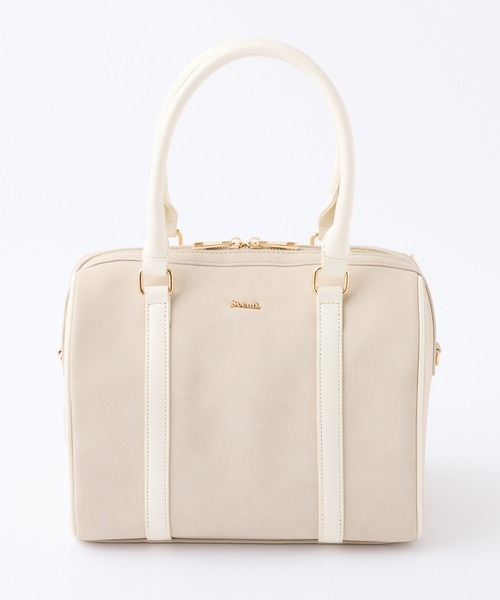 Seemi. byNICECLAUP( シーミーバイナイスクラップ)の「Seemi.ボストンバッグ(ボストンバッグ・レディース・キャメル/ピンク/ブラック/ベージュ・FREE)」の7枚目の写真