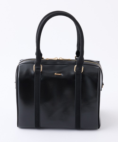 Seemi. byNICECLAUP( シーミーバイナイスクラップ)の「Seemi.ボストンバッグ(ボストンバッグ・レディース・キャメル/ピンク/ブラック/ベージュ・FREE)」の8枚目の写真