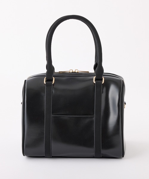 Seemi. byNICECLAUP( シーミーバイナイスクラップ)の「Seemi.ボストンバッグ(ボストンバッグ・レディース・キャメル/ピンク/ブラック/ベージュ・FREE)」の9枚目の写真