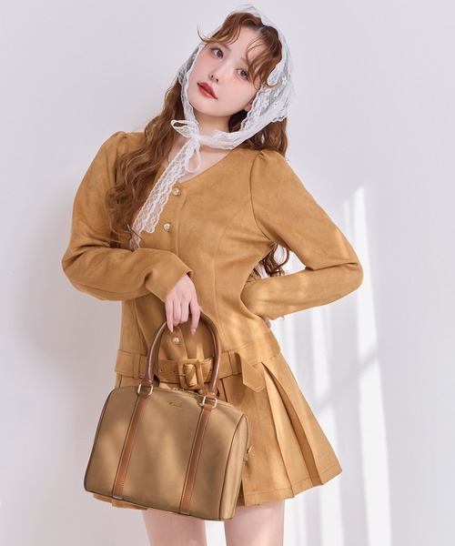 Seemi. byNICECLAUP( シーミーバイナイスクラップ)の「Seemi.ボストンバッグ(ボストンバッグ・レディース・キャメル/ピンク/ブラック/ベージュ・FREE)」の22枚目の写真