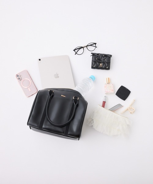 Seemi. byNICECLAUP( シーミーバイナイスクラップ)の「Seemi.ボストンバッグ(ボストンバッグ・レディース・キャメル/ピンク/ブラック/ベージュ・FREE)」の19枚目の写真