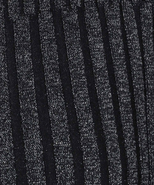 HARE（ハレ）の「ラメニットノースリーブ(HARE)（タンクトップ・レディース・ブラック/ネイビー・FREE）」の4枚目の写真