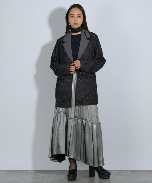 HARE（ハレ）の「ラメニットノースリーブ(HARE)（タンクトップ・レディース・ブラック/ネイビー・FREE）」の19枚目の写真