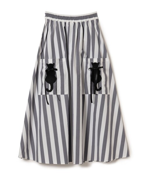 mmts（マミタス）の「黒猫ストライプ スカート（スカート）」 - WEAR