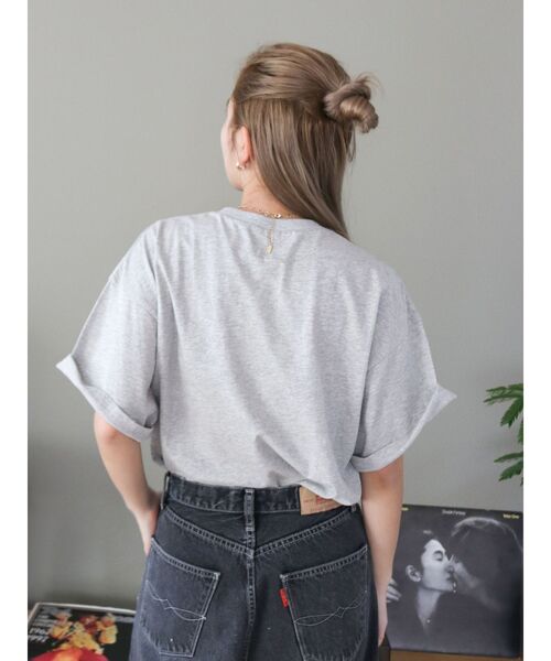 Ungrid(アングリッド)の「リメイクデザインロゴTee(Tシャツ/カットソー・レディース・グリーン/ライトグレー/オフホワイト・FREE)」の5枚目の写真
