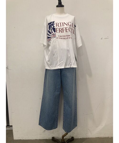 Ungrid(アングリッド)の「リメイクデザインロゴTee(Tシャツ/カットソー・レディース・グリーン/ライトグレー/オフホワイト・FREE)」の11枚目の写真