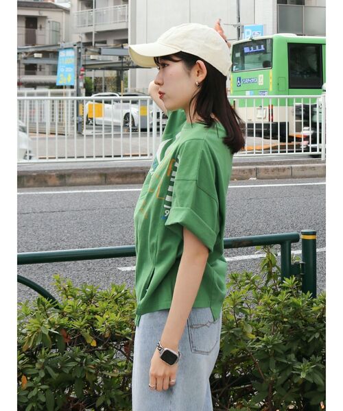Ungrid(アングリッド)の「リメイクデザインロゴTee(Tシャツ/カットソー・レディース・グリーン/ライトグレー/オフホワイト・FREE)」の21枚目の写真