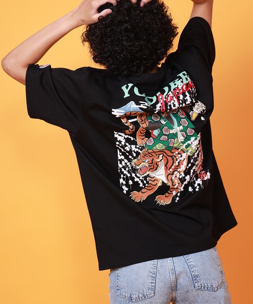 CORPUS SELECT(コーパストーキョー)の「【YOIDORE/酔いどれ】 「歌舞伎と虎」 半袖 Tシャツ(Tシャツ/カットソー・メンズ・ホワイト/ブラック・M/L)」の6枚目の写真