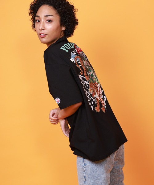 CORPUS SELECT(コーパストーキョー)の「【YOIDORE/酔いどれ】 「歌舞伎と虎」 半袖 Tシャツ(Tシャツ/カットソー・メンズ・ホワイト/ブラック・M/L)」の7枚目の写真