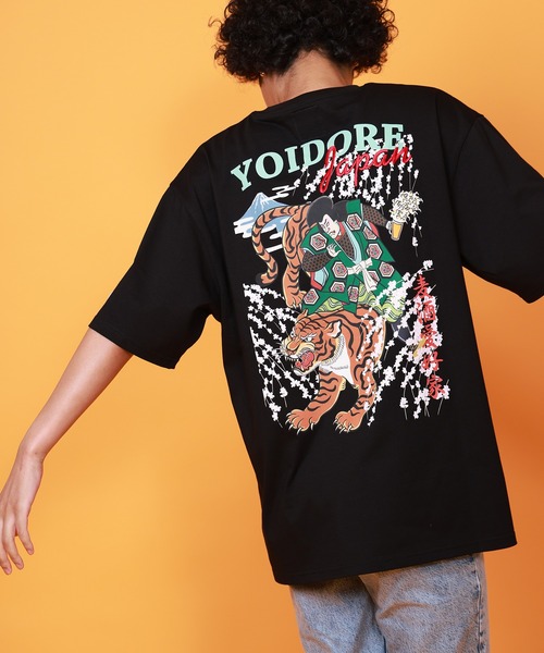 CORPUS SELECT(コーパストーキョー)の「【YOIDORE/酔いどれ】 「歌舞伎と虎」 半袖 Tシャツ(Tシャツ/カットソー・メンズ・ホワイト/ブラック・M/L)」の8枚目の写真