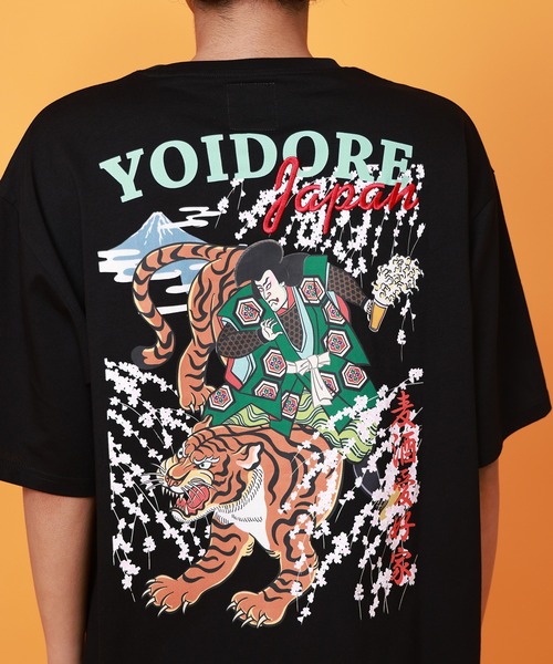 CORPUS SELECT(コーパストーキョー)の「【YOIDORE/酔いどれ】 「歌舞伎と虎」 半袖 Tシャツ(Tシャツ/カットソー・メンズ・ホワイト/ブラック・M/L)」の9枚目の写真