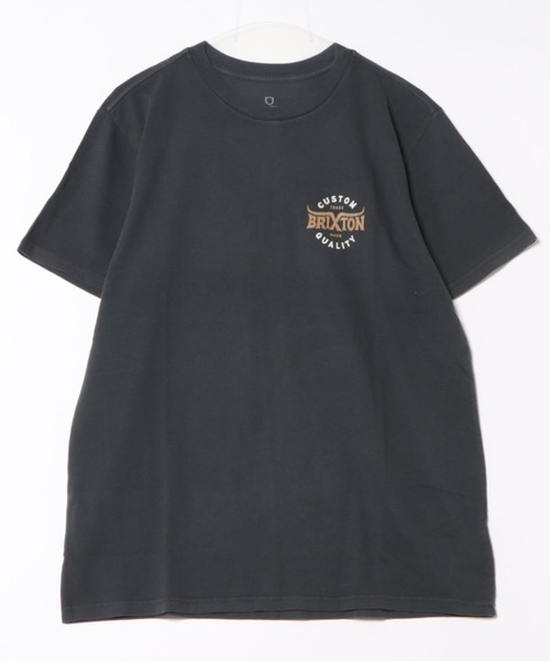 BRIXTON（ブリクストン）の「BRIXTON/ブリクストン バックプリントTシャツ/半袖Tシャツ 17234（Tシャツ/カットソー・メンズ・ブラック/チャコールグレー・L/M）」の2枚目の写真