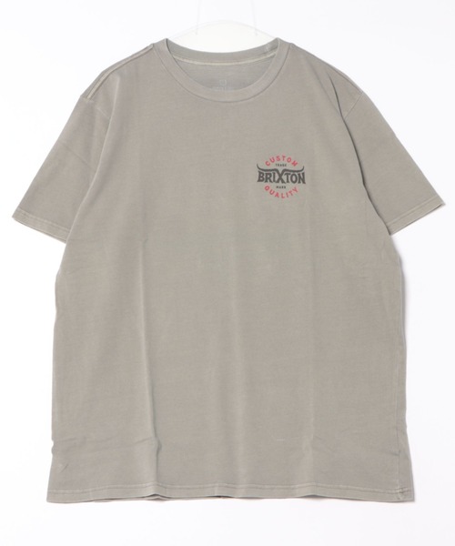 BRIXTON（ブリクストン）の「BRIXTON/ブリクストン バックプリントTシャツ/半袖Tシャツ 17234（Tシャツ/カットソー・メンズ・ブラック/チャコールグレー・L/M）」の3枚目の写真