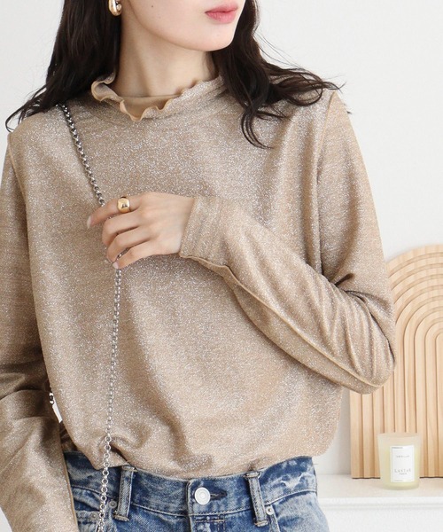 FUNALIVE(ファンアライブ)の「CHiLL365 メロータートルプルオーバー(Tシャツ/カットソー・レディース・ブラウン/アイボリー/グレイッシュベージュ/ブラック・L/M)」の1枚目の写真