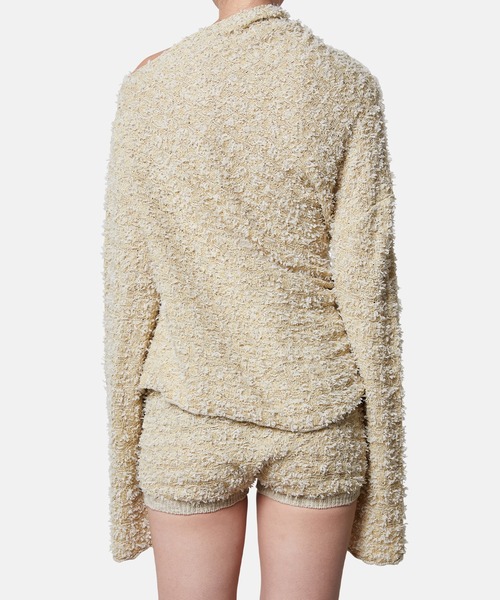 iRENE（アイレネ）の「ツイードニットトップス / Tweed Knit Tops（ニット/セーター・レディース・チャコールグレー/ホワイト/ダークブラウン・36）」の18枚目の写真