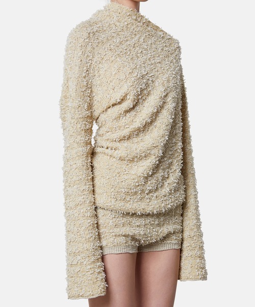 iRENE（アイレネ）の「ツイードニットトップス / Tweed Knit Tops（ニット/セーター・レディース・チャコールグレー/ホワイト/ダークブラウン・36）」の17枚目の写真