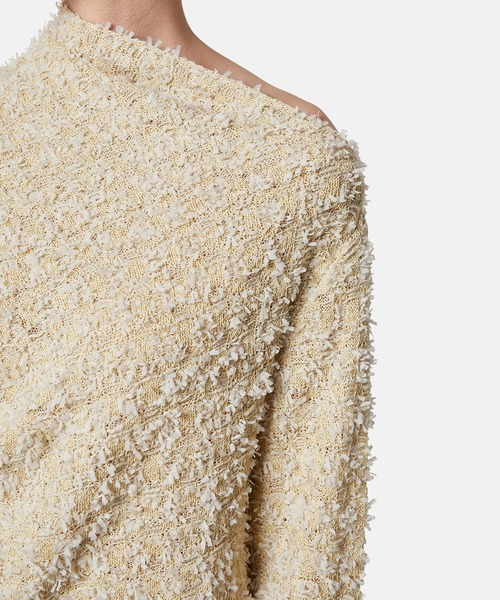 iRENE（アイレネ）の「ツイードニットトップス / Tweed Knit Tops（ニット/セーター・レディース・チャコールグレー/ホワイト/ダークブラウン・36）」の20枚目の写真