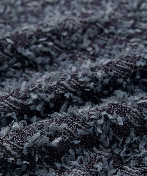 iRENE（アイレネ）の「ツイードニットトップス / Tweed Knit Tops（ニット/セーター・レディース・チャコールグレー/ホワイト/ダークブラウン・36）」の8枚目の写真