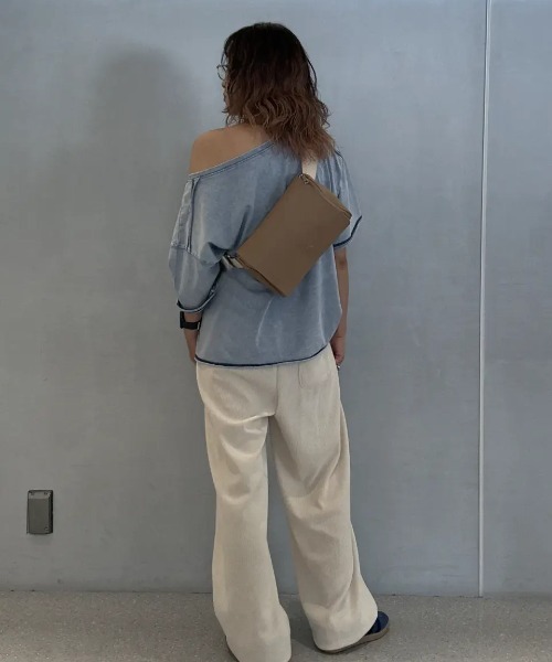 LAURA DI MAGGIO（ローラディマッジオ）の「(LAURA DI MAGGIO)LEATHER BODY BAG（ボディバッグ/ウエストポーチ・レディース・ブラック/ベージュ/ホワイト・ONE SIZE）」の21枚目の写真