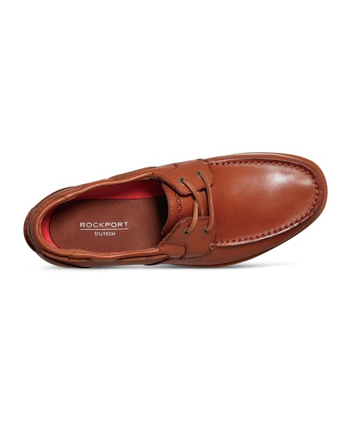 ROCKPORT（ロックポート）の「【MEN】SOUTHPORT ／サウスポート ボート シュー（モカシン/デッキシューズ・メンズ・ライトブラウン・25.5cm/26.5cm/27.5cm/25.0cm/26.0cm/27.0cm/24.5cm）」の3枚目の写真