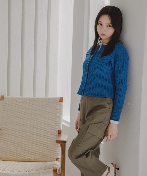 Petitjo(プッチージョ)の「小さいサイズ 綿混ベイカーテーパードパンツ 低身長さん・小柄女性(その他パンツ・レディース・カーキ/ライトベージュ/ダークカーキ・PSS/PS/PM/PL)」の22枚目の写真