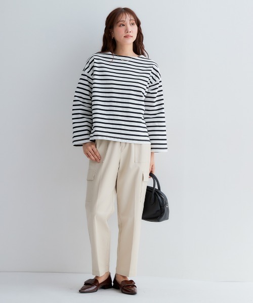 Petitjo(プッチージョ)の「小さいサイズ 綿混ベイカーテーパードパンツ 低身長さん・小柄女性(その他パンツ・レディース・カーキ/ライトベージュ/ダークカーキ・PSS/PS/PM/PL)」の19枚目の写真