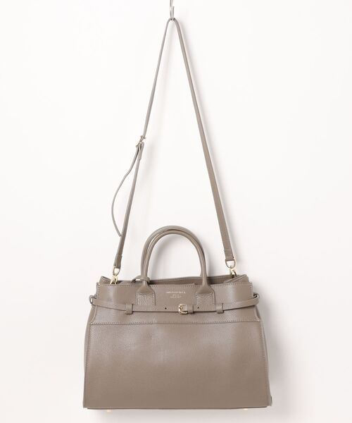 Scrap Book（スクラップブック）の「【CHRISTIAN VILLA】ベルトトートM（トートバッグ・レディース・ベージュ/グレー・FREE）」の2枚目の写真