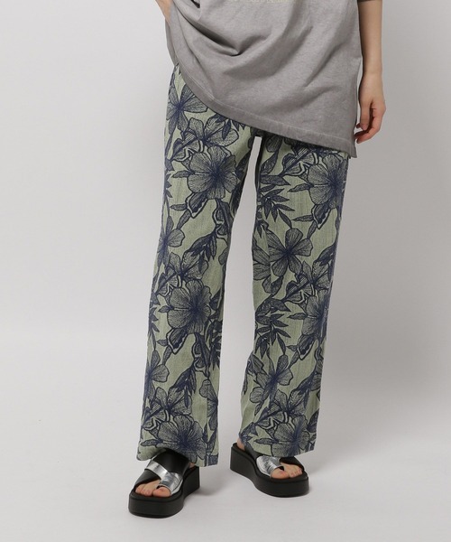 niko and...（ニコアンド）の「ボタニカルジャガードパンツ（その他パンツ・レディース・チャコール/グリーン/キャメル/イエロー・FREE）」の6枚目の写真