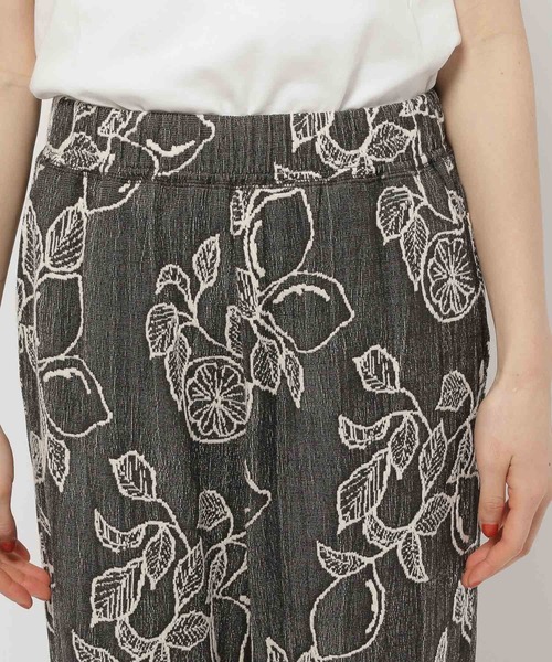 niko and...（ニコアンド）の「ボタニカルジャガードパンツ（その他パンツ・レディース・チャコール/グリーン/キャメル/イエロー・FREE）」の15枚目の写真