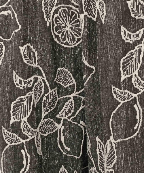 niko and...（ニコアンド）の「ボタニカルジャガードパンツ（その他パンツ・レディース・チャコール/グリーン/キャメル/イエロー・FREE）」の20枚目の写真