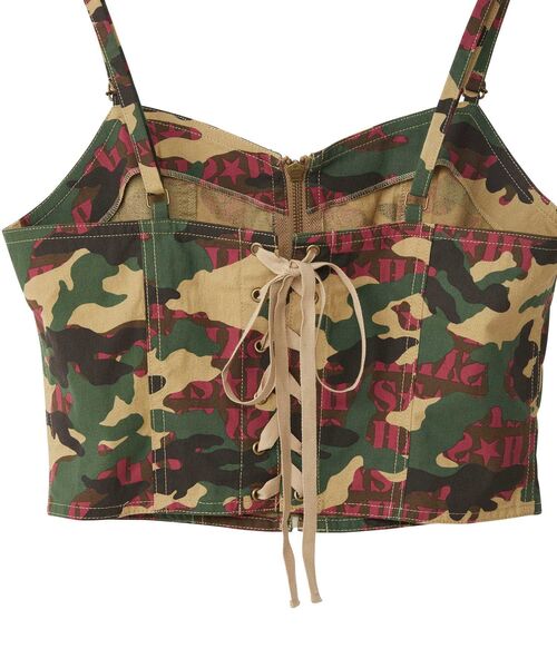 HYSTERIC GLAMOUR(ヒステリックグラマー)の「ミリタリービスチェ(シャツ/ブラウス・レディース・ブラック/カーキ/カーキ系・MEDIUM/SMALL)」の22枚目の写真