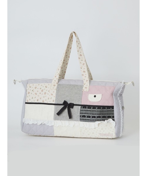 みっちゃん絣パッチワークの ボストンバッグ セール】パッチワークボストンBAG（ボストンバッグ）｜Me roir