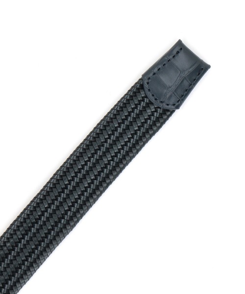 MONSIEUR NICOLE（ムッシュニコル）の「レザーメッシュ ベルト（ベルト・メンズ・グレー/ブラック/ブラウン/ネイビー・FREE）」の8枚目の写真